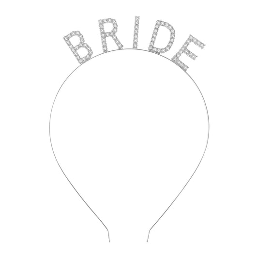 "BRIDE" Headband - Silver