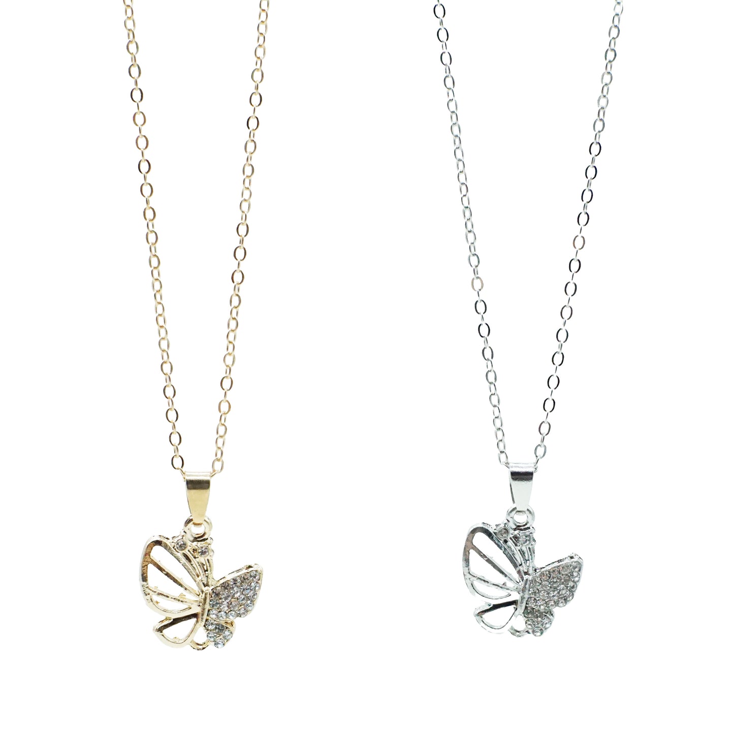 Chain Necklace with Butterfly Charm