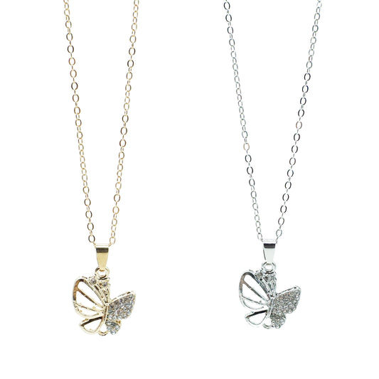Gold Chain Necklace - SPRING BUTTERFLY