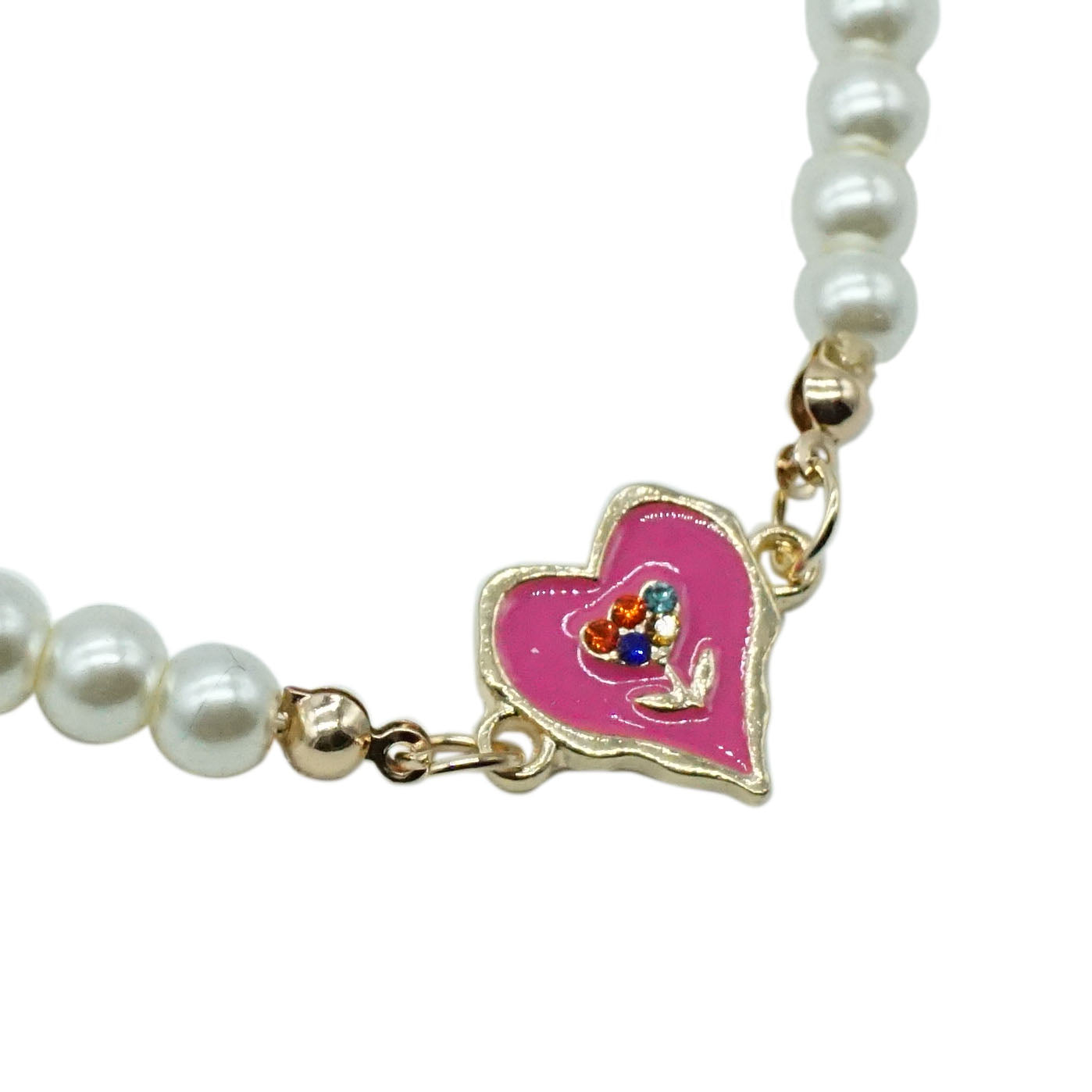 Heart Charm Necklace - FLORA