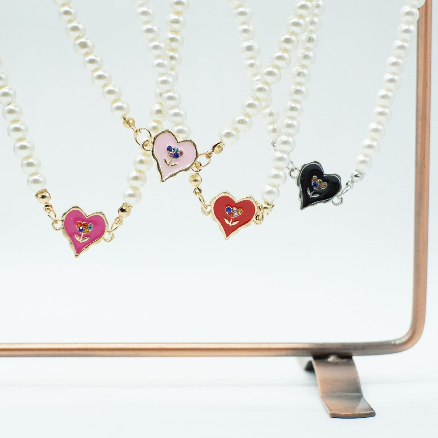 Heart Charm Necklace - FLORA