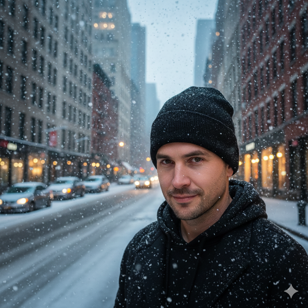 Plain Black Beanie
