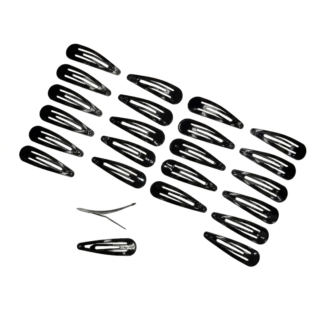 Set of 24 Black Snap Pins (Two sizes available)