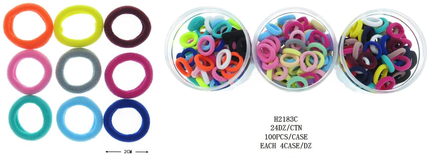 MINI ELASTICS IN CONTAINER - COLORS