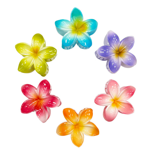 Bright Hawaii Flower Hair Clips