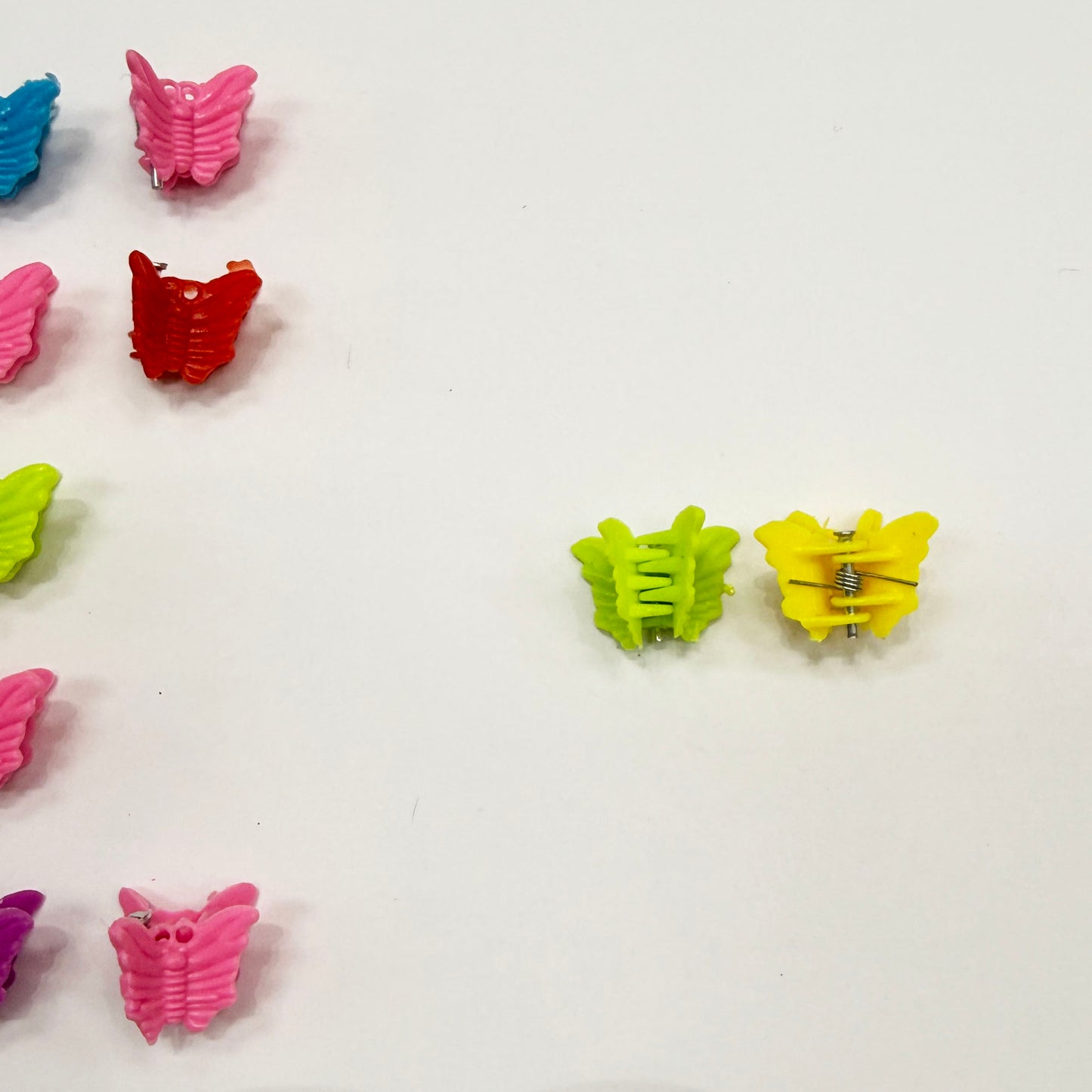 Mini Colorful Butterfly Claw Clips - Set of 30