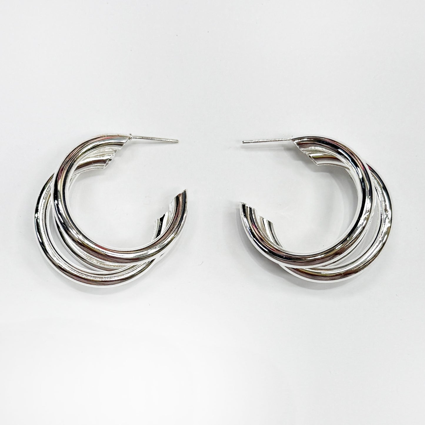 Minimalist Triple Hoop Earrings