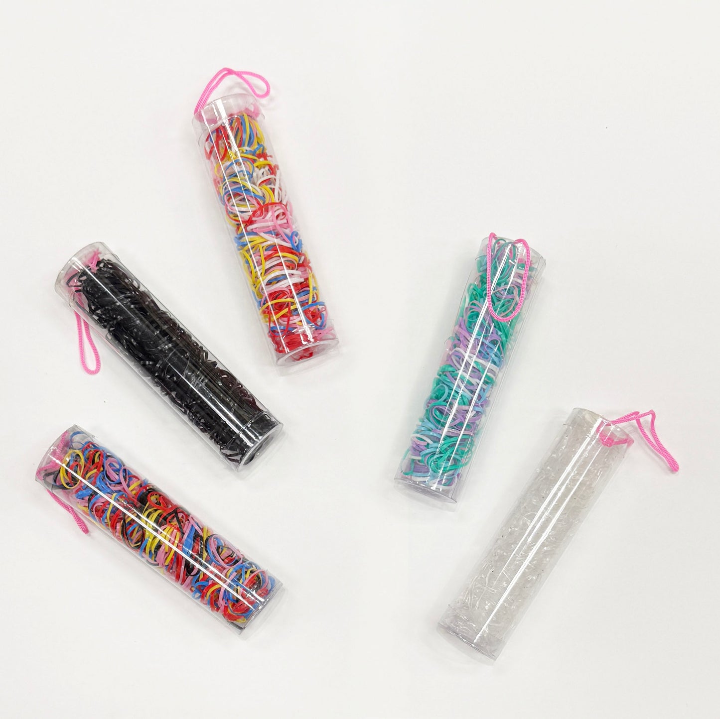 Assorted Tiny Plastic Elastics