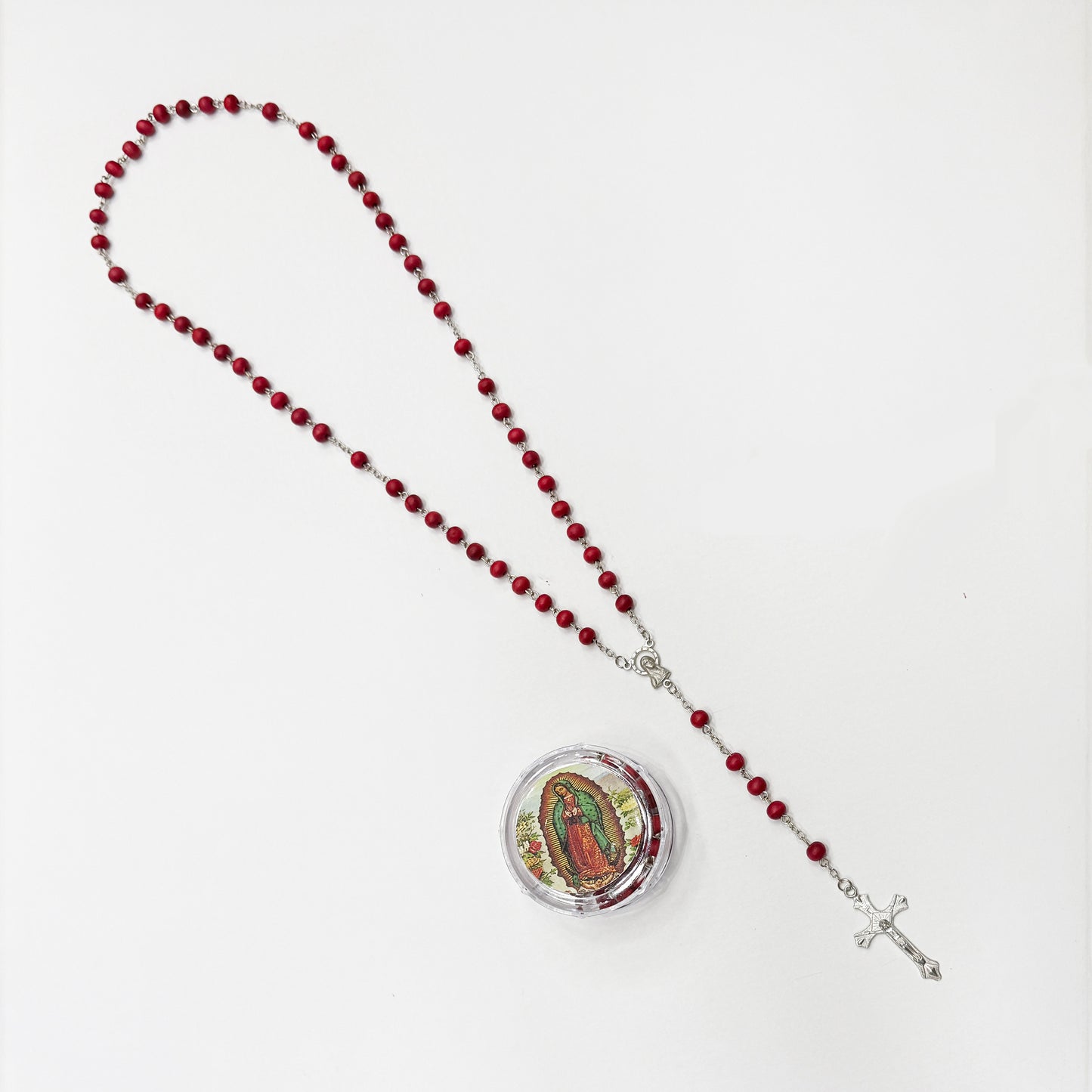 12 Pcs Rosary Necklaces Aromatic in Round Container