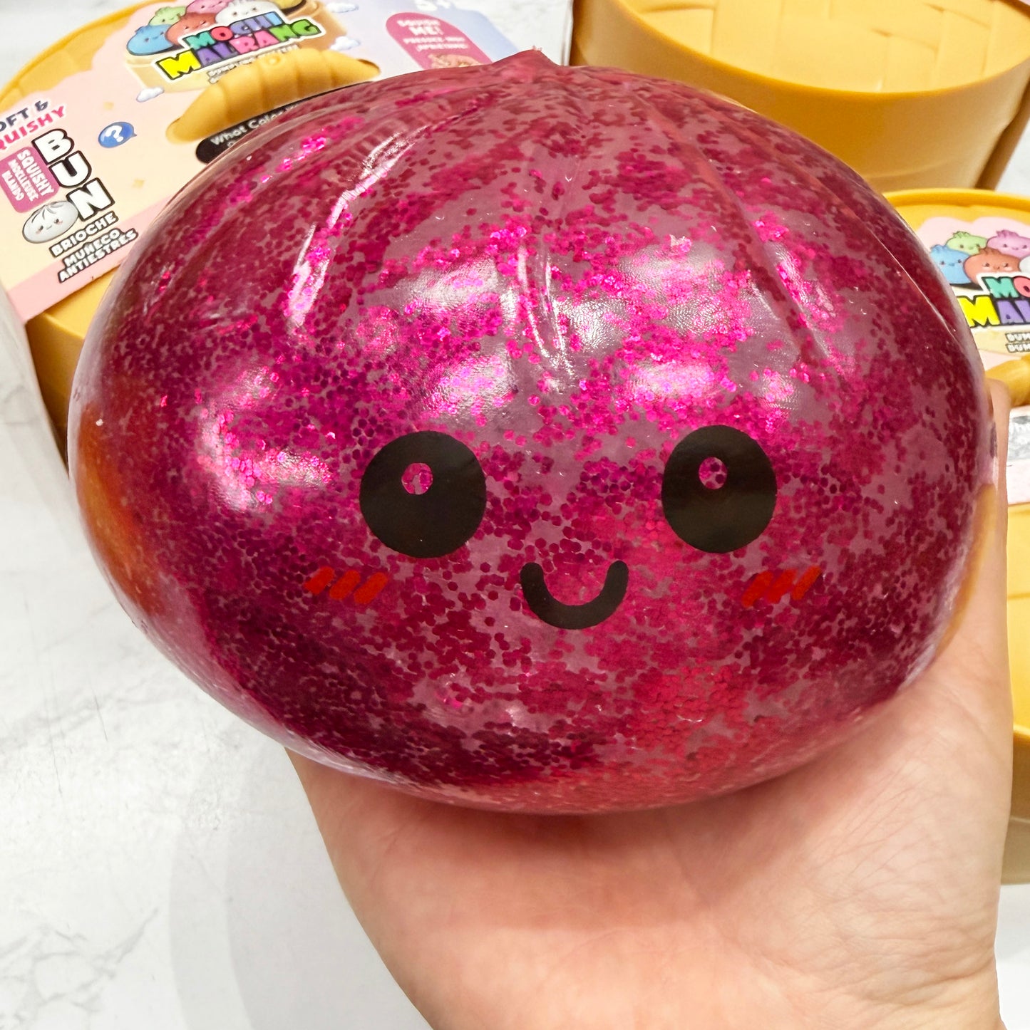 Jumbo 5 inches Squishy Dumpling with Orbeez Mystery Surprise
