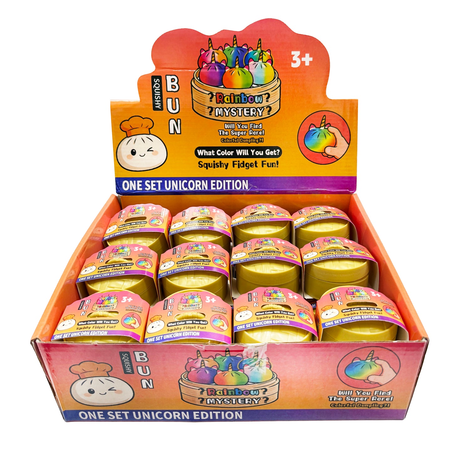 Mini Squishy Unicorn Dumplings with Steamer Basket Mystery Surprise