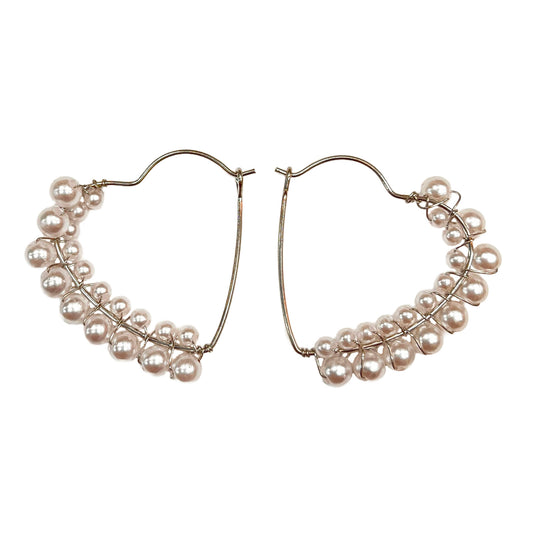 Pearly Heart Earrings - POPPIN LOVE