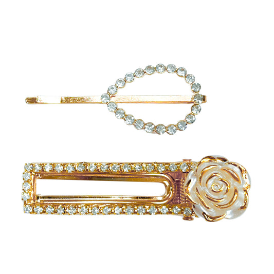 Gold Hair Pins - Set of Two