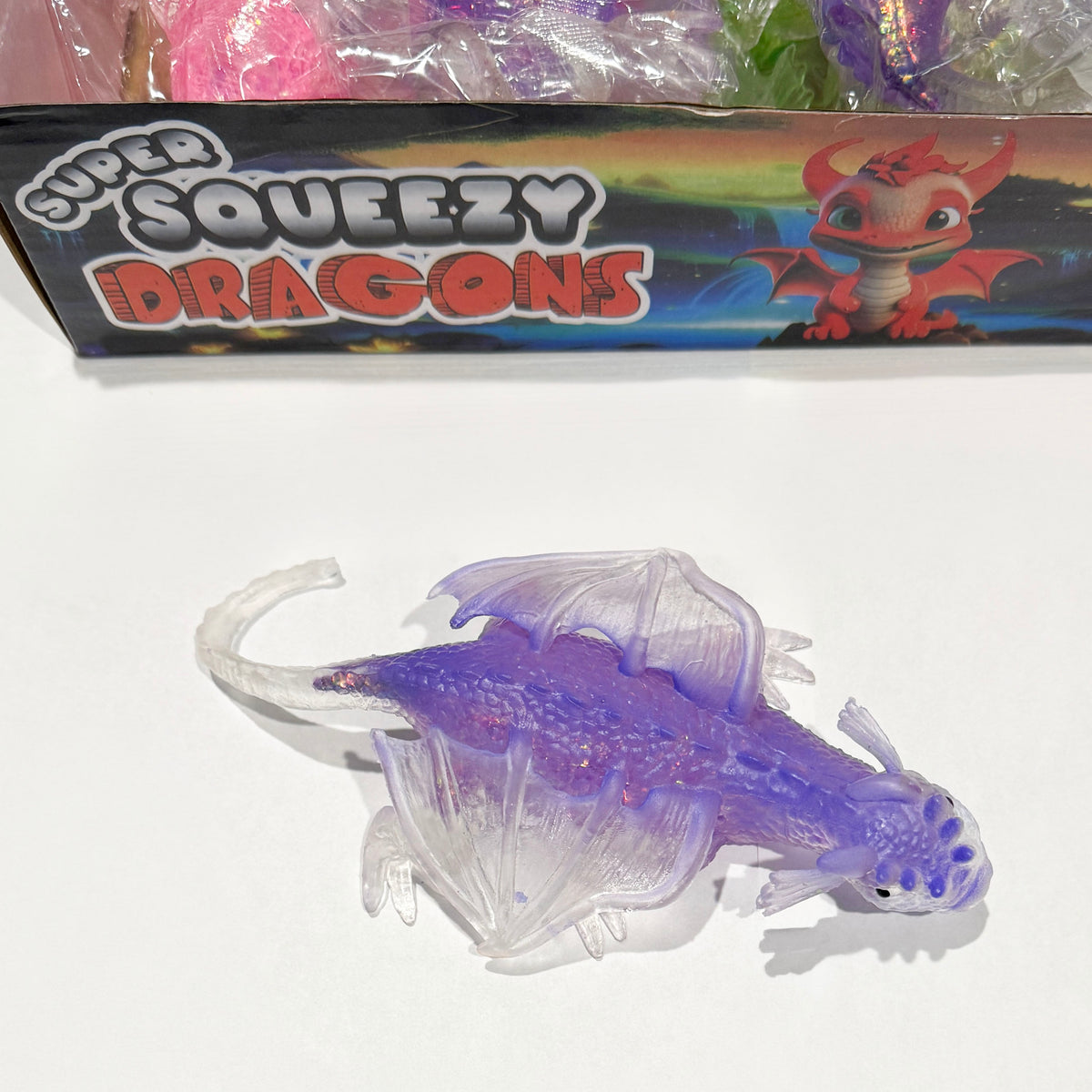 Full Box Squishy Dragon Maltose Sensory Toy