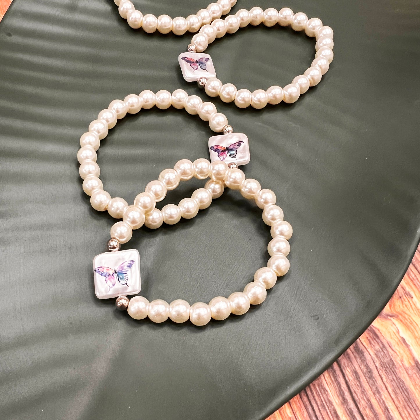 Beaded Bracelet - BUTTERFLY LOVE