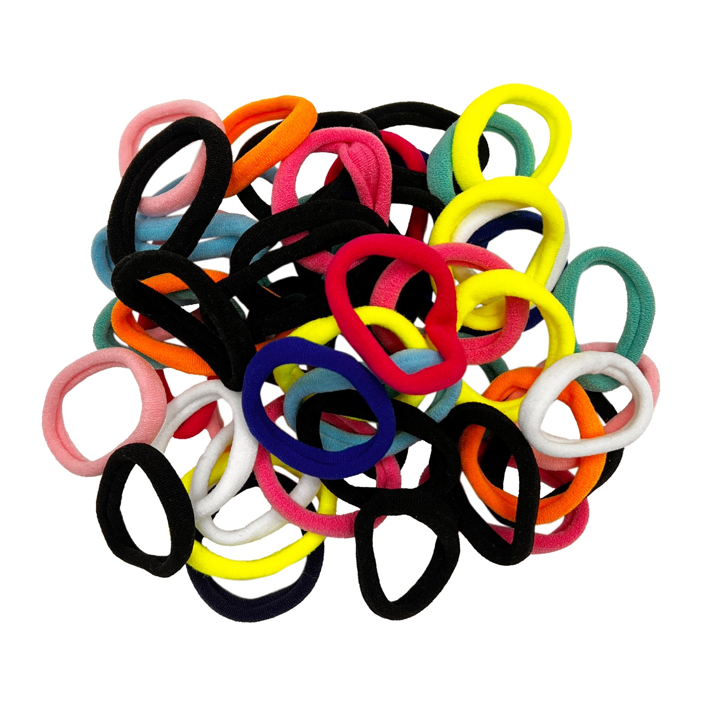 Small Elastics - Dark Colors w/ Neon Yellow