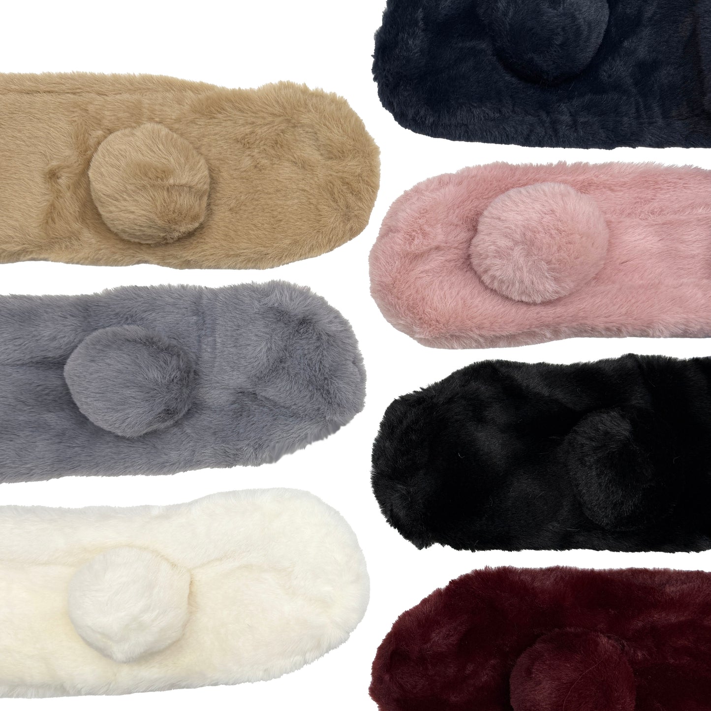 Winter Neck Scarf with Ball Closure