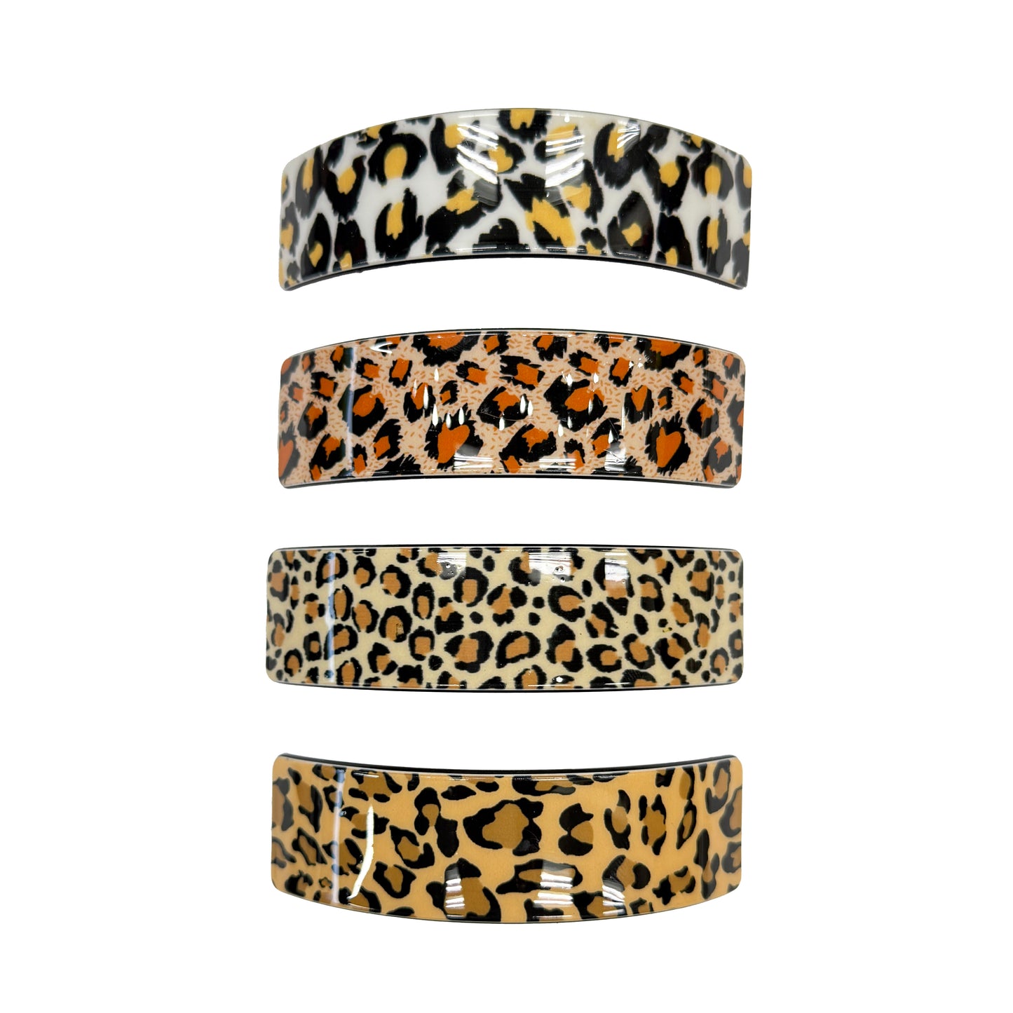 Leopard Print Barrette Hair Clip