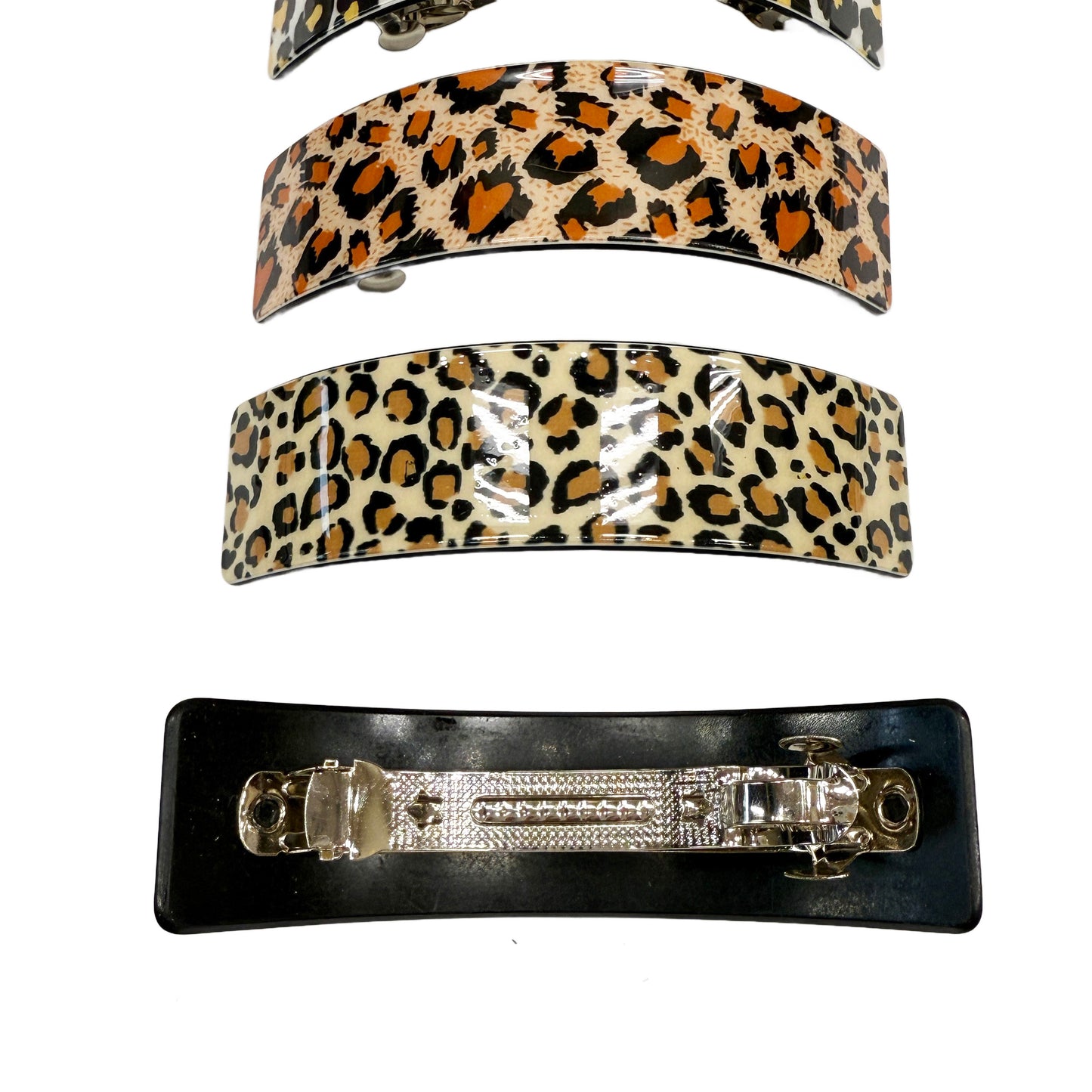 Leopard Print Barrette Hair Clip