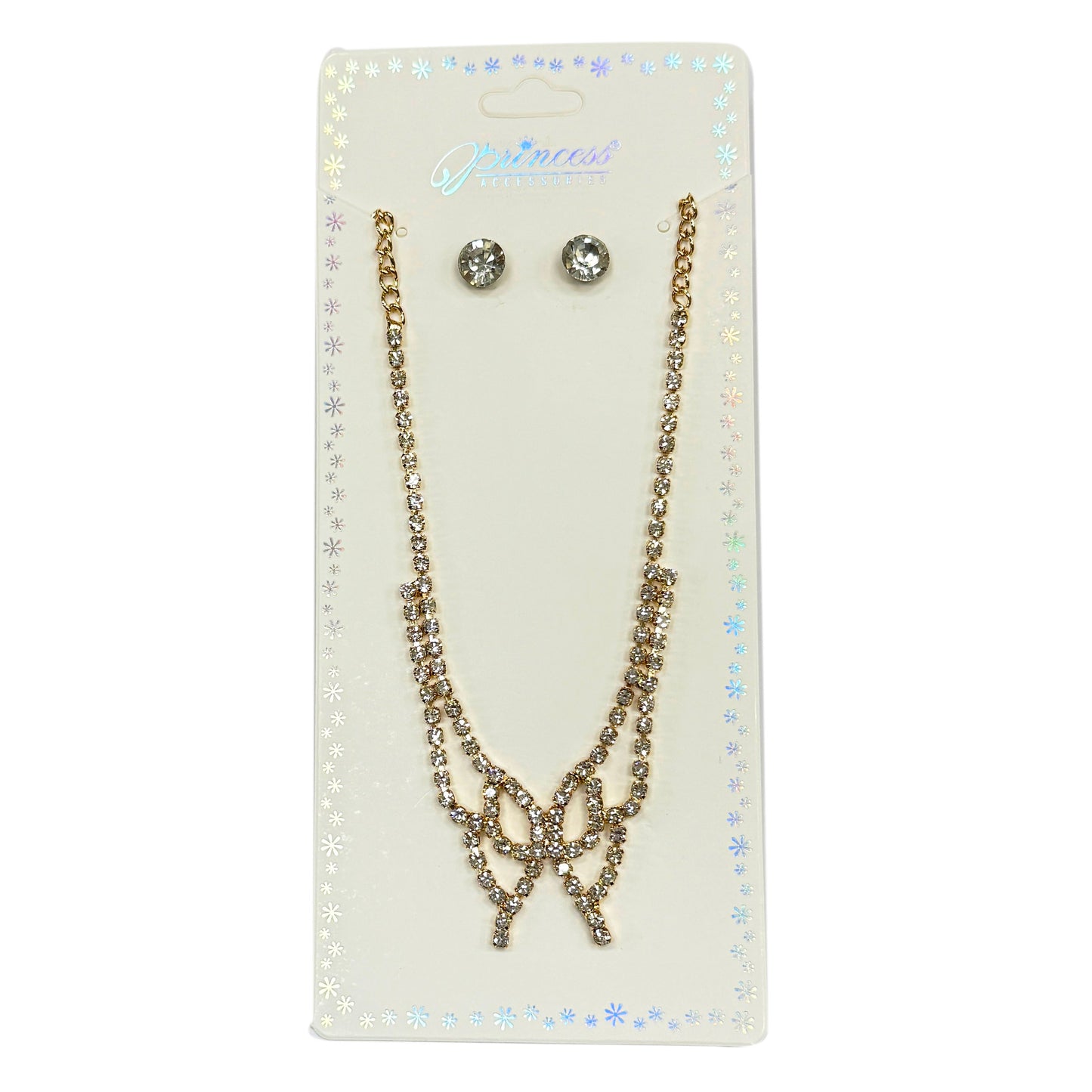 Butterfly Jewelry Set (Necklace & Stud Earrings)