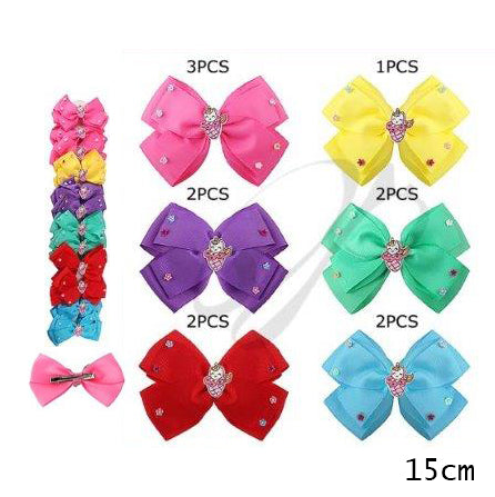 Hair Bow Set of 12 pcs