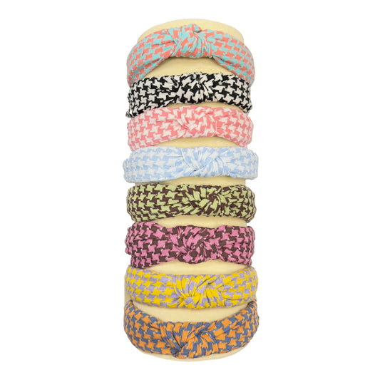 Thick Fabric Checkered Headband