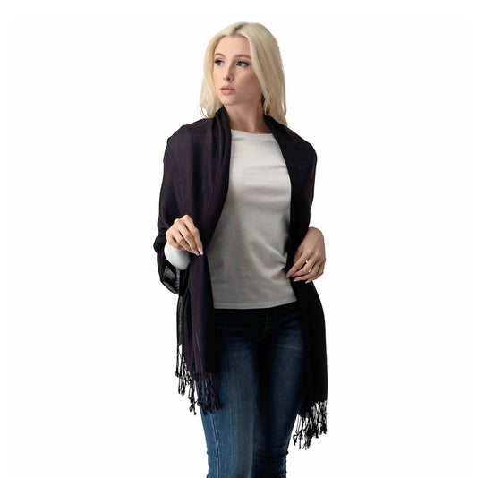 Solid Pashmina Shawl Scarf