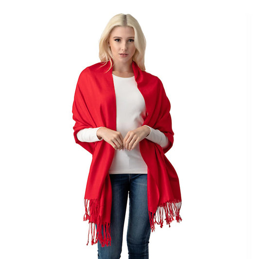 Solid Pashmina Shawl Scarf