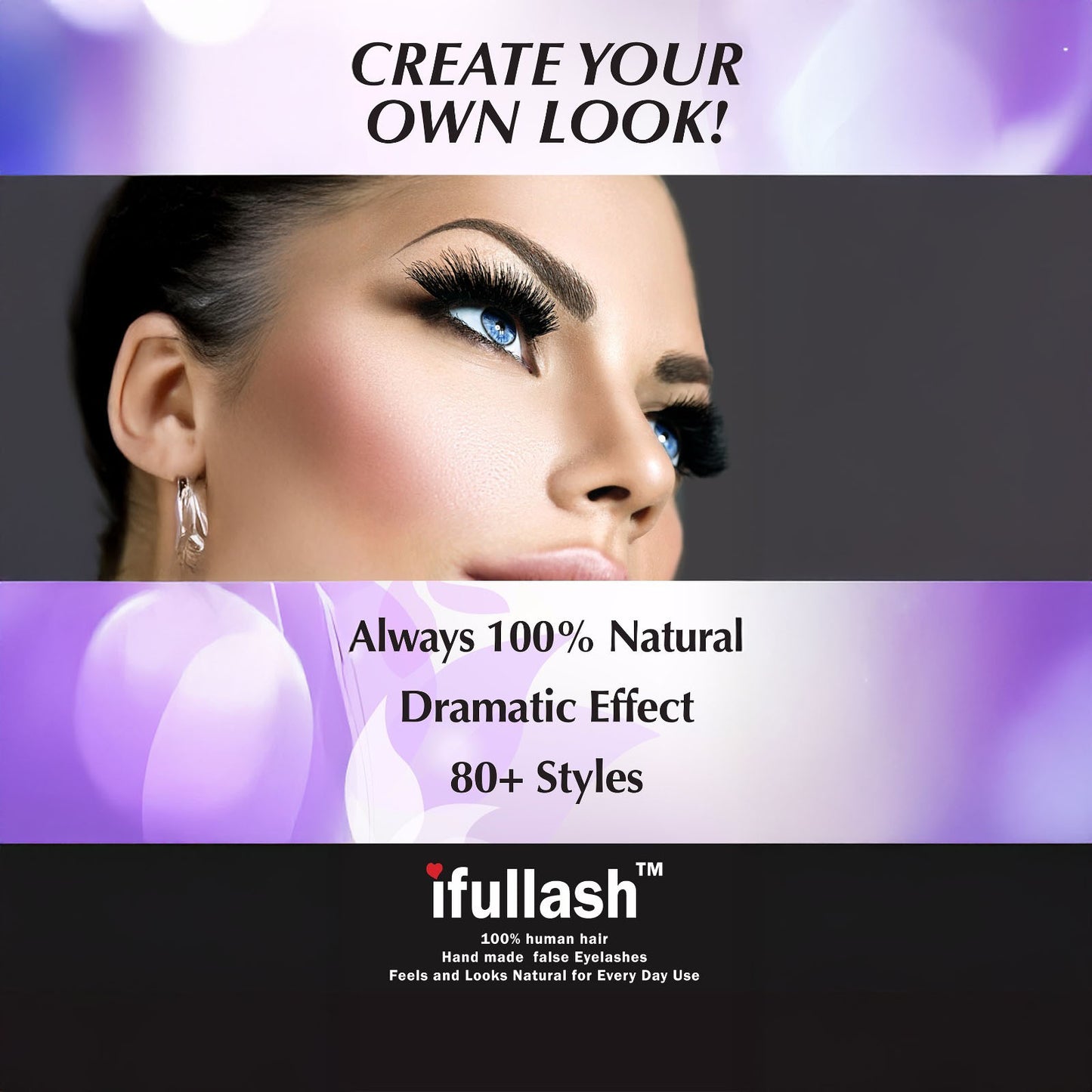 ifullash 100% Human Hair Eyelashe Clusters