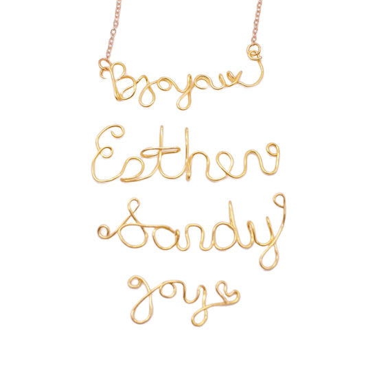 Gold Custom Chain Necklace - WIRE-NESS