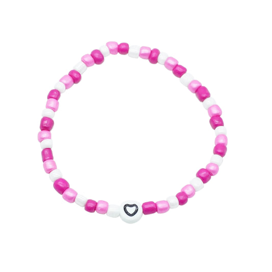 Beaded Bracelet - I HEART U
