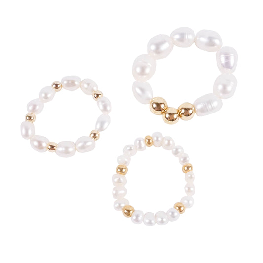 Freshwater Pearl Rings - CHUBBY, PEARLY, & BABY