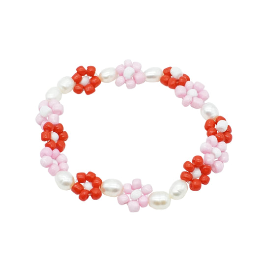 Pearls & Flowers Bracelet - VDAY FLOWERS