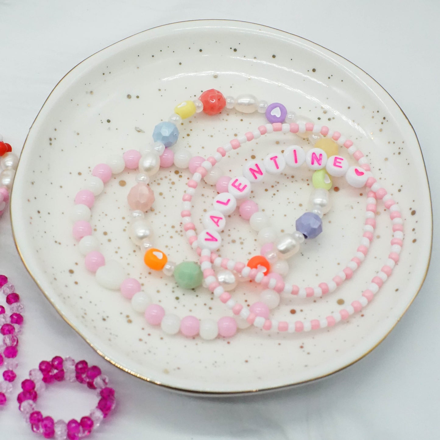 Beaded Bracelet - PINK ME