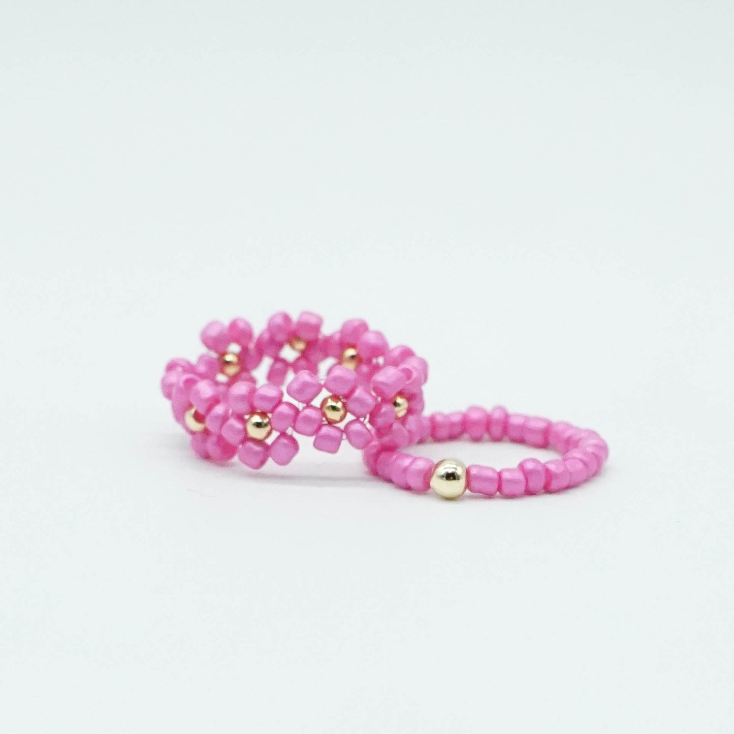 Beaded Ring Set - SPRING BLOSSOMS