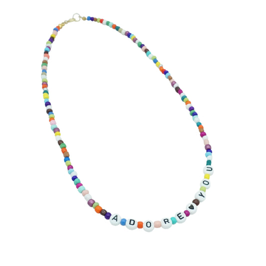Custom Necklace with Colorful Beads