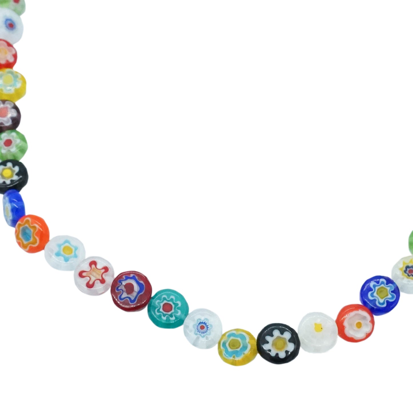 Glass Flowers Necklace - MILLEFIORI NECKLACE