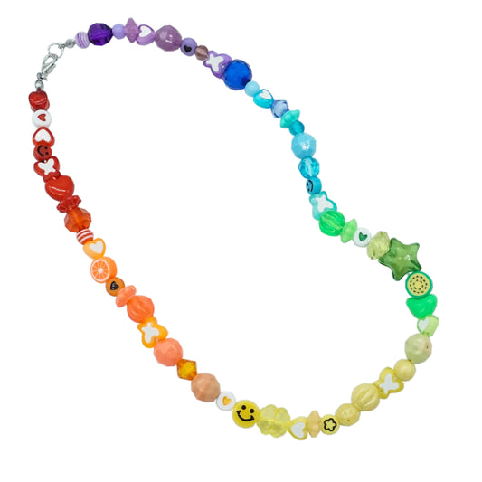 Rainbow Mixed Beads Necklace - FUNNY RAINBOW