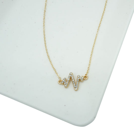 Gold Chain Necklace - HEARTBEAT
