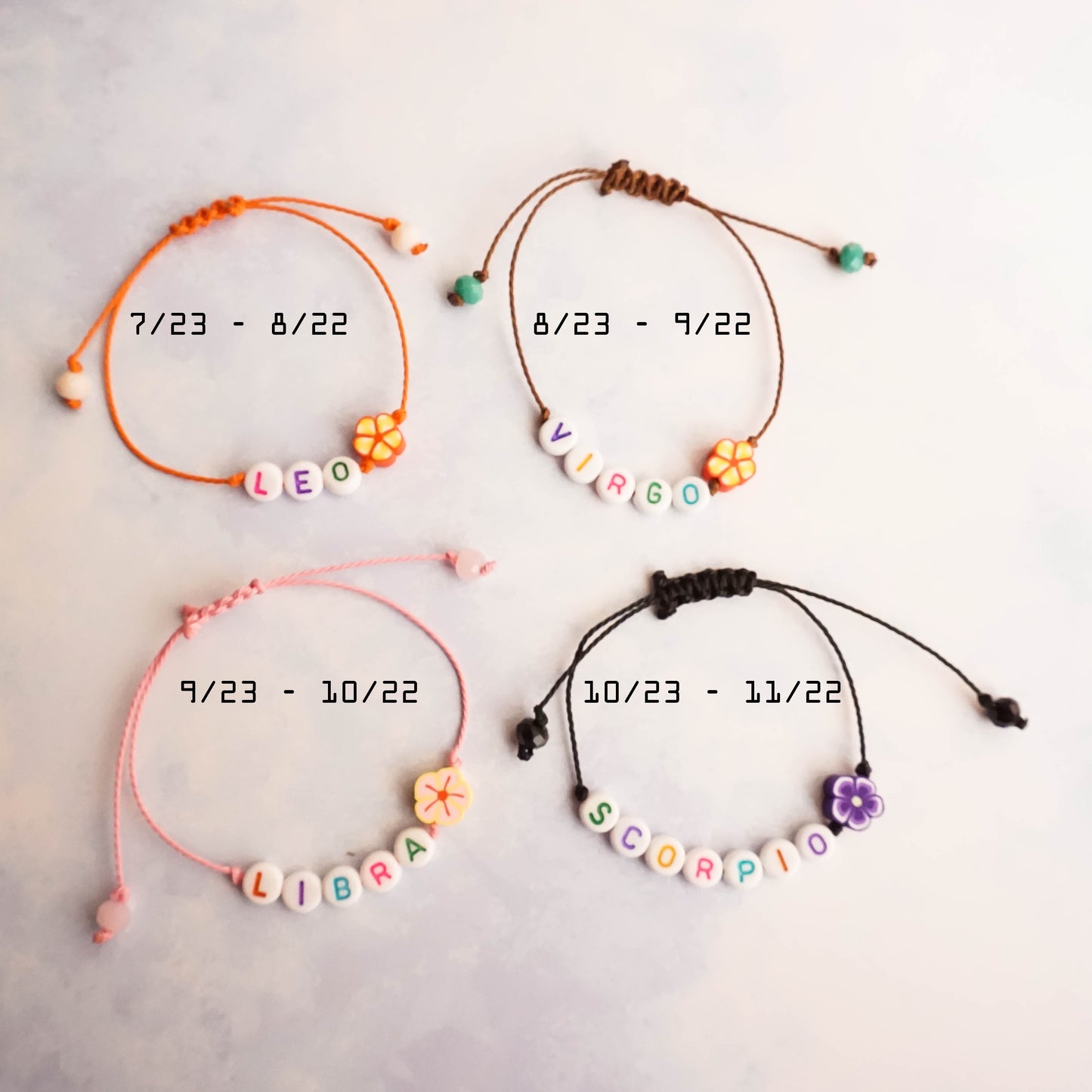 Zodiac Bracelets - Adjustable