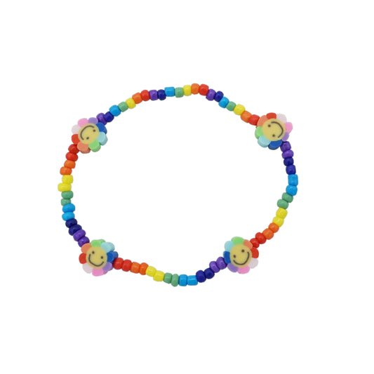Rainbow Beaded Bracelet - SMILING RAINBOW