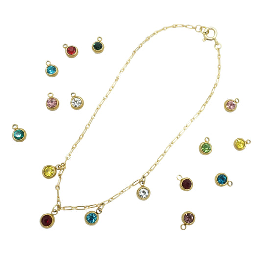Birthstone Anklet - MY BESTIES