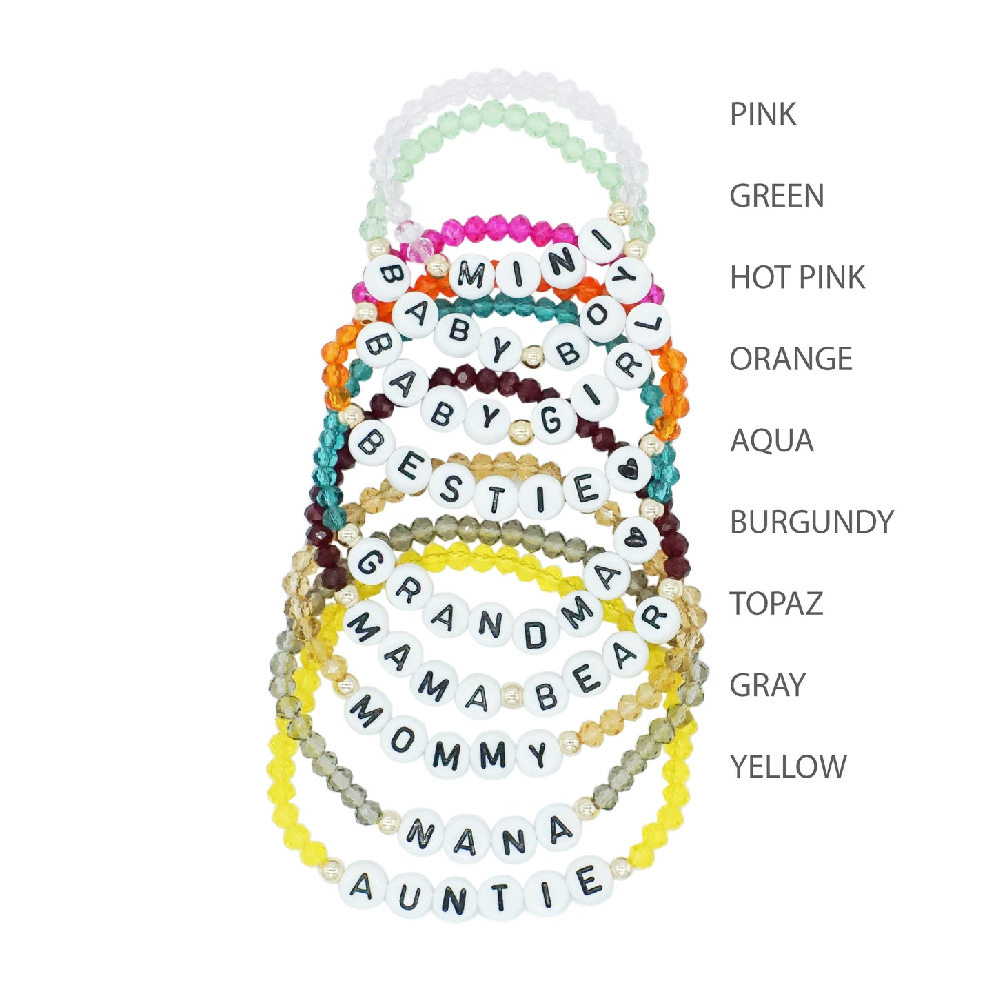 Personalized Beaded Bracelet - SPECIAL ONE