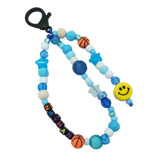 Bag Tag / Backpack Tag / Backpack Charm - BASKETBALL