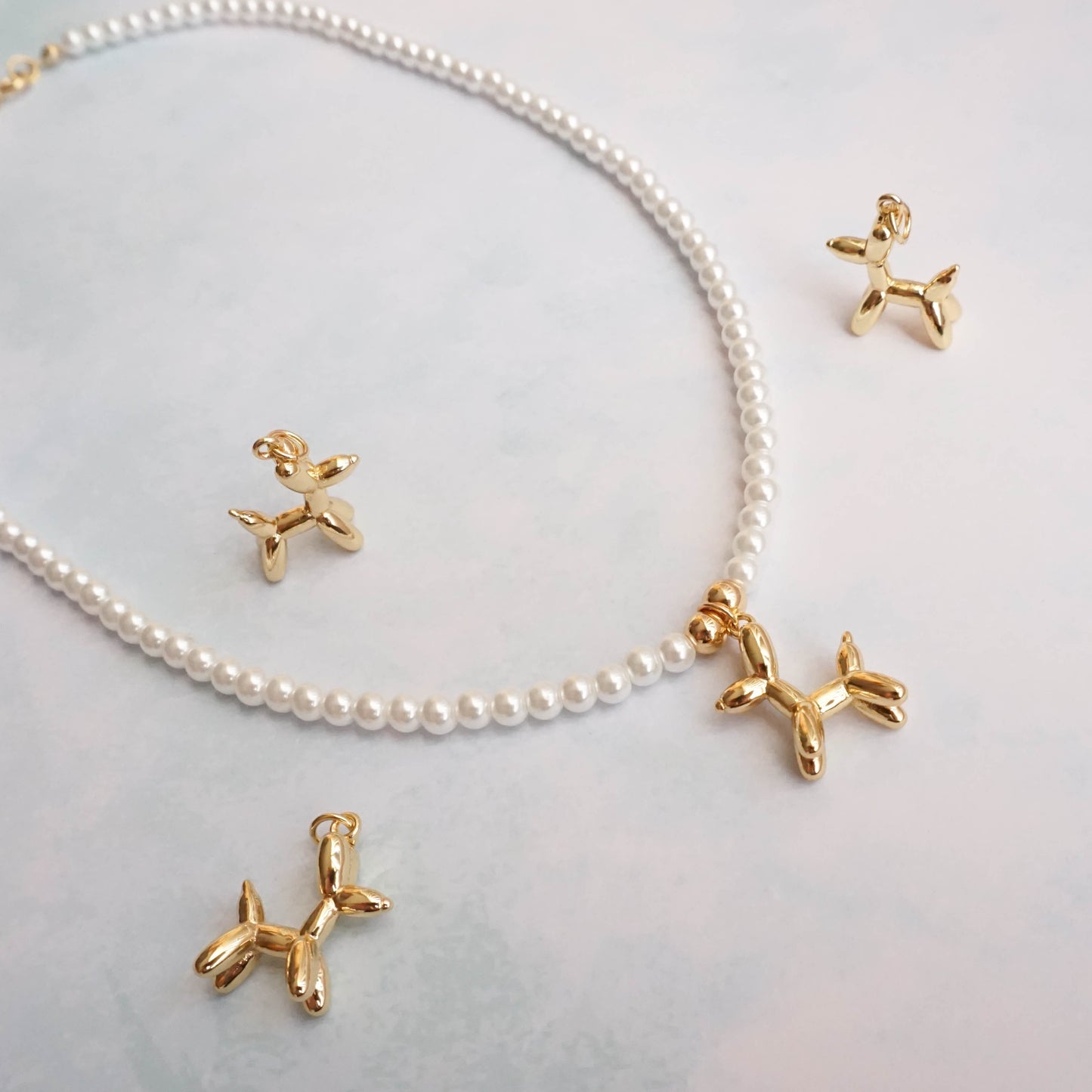 Balloon Dog Charm Necklace - POP PUP