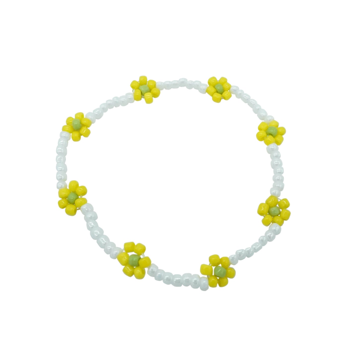 Beaded Flower Bracelet - FALL PRIMROSE