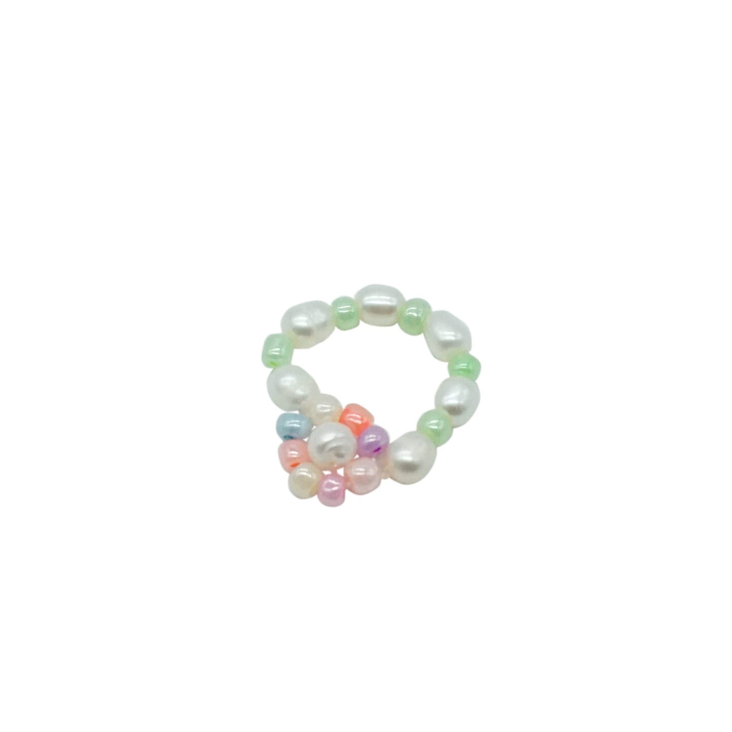 Beaded Flower Ring - COLORFUL PETALS