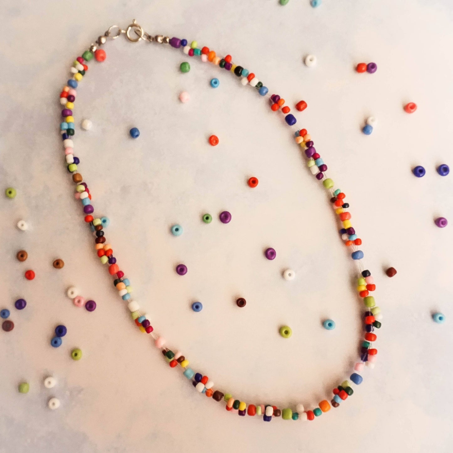 Beaded Braid Necklace - BRAIDED SEEDS