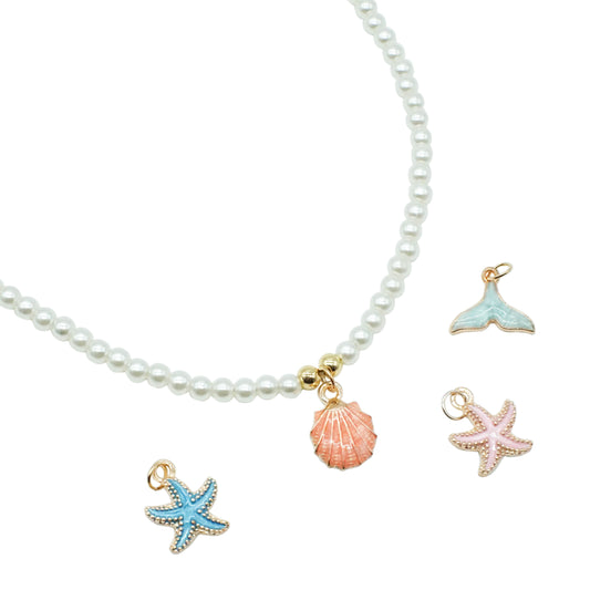Charm Necklace - PEARLS ON THE BEACH