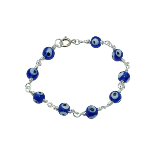 Wired Evil Eye Bracelet - EVILSILVER